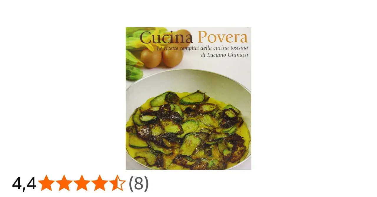 Copertina libro "Cucina Povera": frittata con zucchine e fiori, uova e zucchine. Ricette della cucina povera toscana.