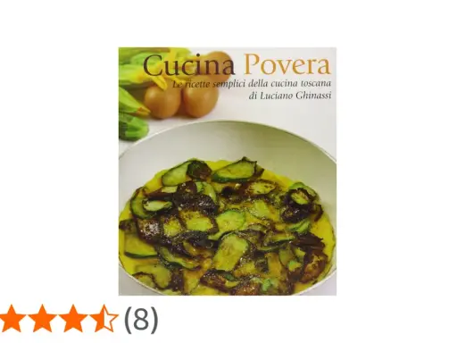 Copertina libro "Cucina Povera": frittata con zucchine e fiori, uova e zucchine. Ricette della cucina povera toscana.