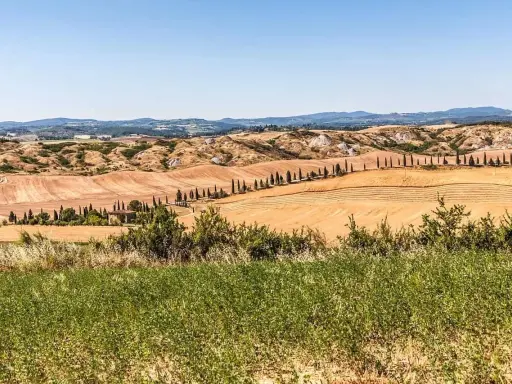 Colline dorate e cipressi iconici, un paesaggio da sogno per un tour toscana 5 giorni.