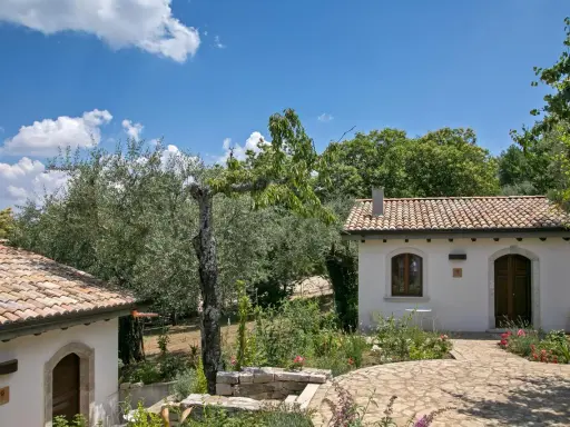 Un angolo di pace tra ulivi e fiori, ideale per scoprire i migliori agriturismi per bambini in Campania.